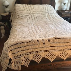 Vintage Crochet Bedspread